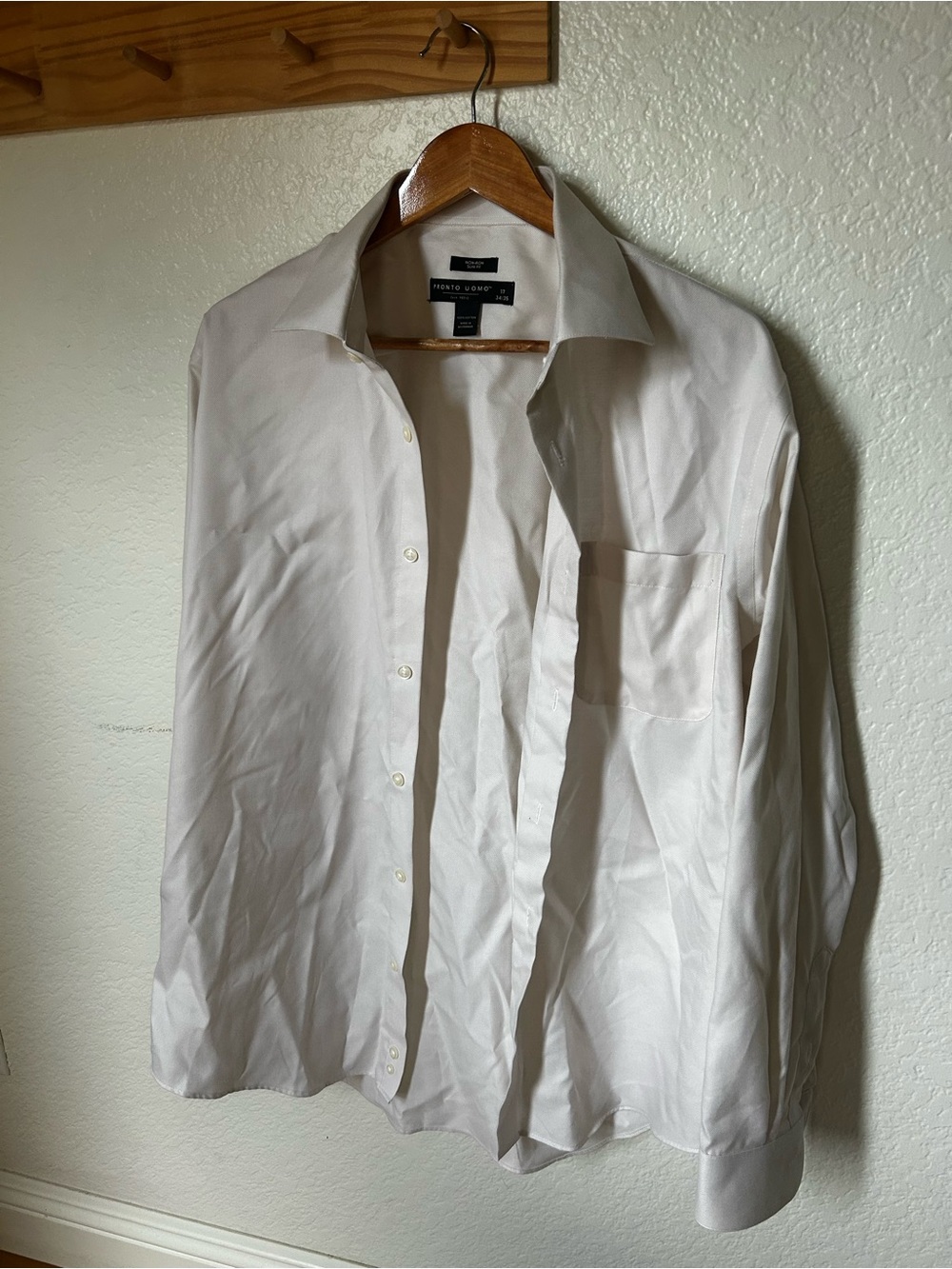 Pronto Uomo White Button-Down Dress Shirt